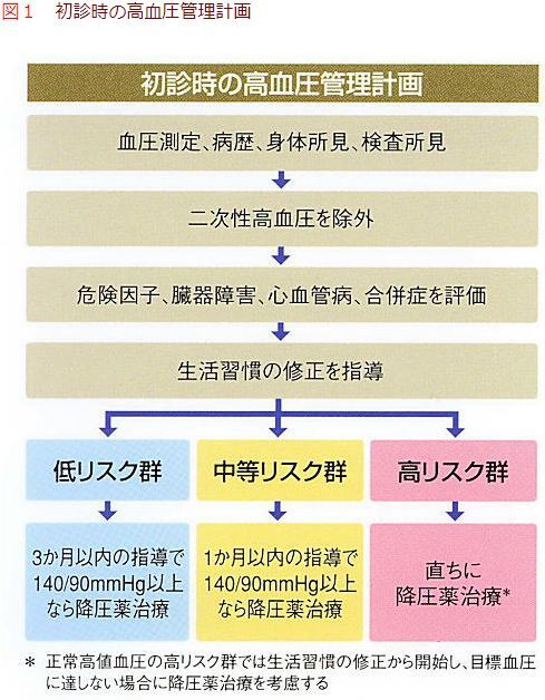 図1　初診時の高血圧管理計画